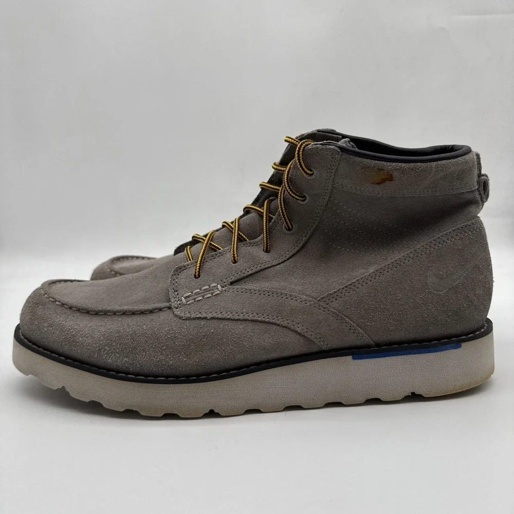Nike ACG Kingman Moc Toe Gray Suede Chukka Boots 525387-014 Size 13